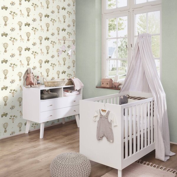 RASCH | Vliesová tapeta na zeď Kids World 2 252835 | 0,53 x 10,05 m | šedá