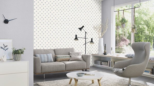 RASCH | Vliesová tapeta na zeď Kids World 2 252033 | 0,53 x 10,05 m | bílá, modrá