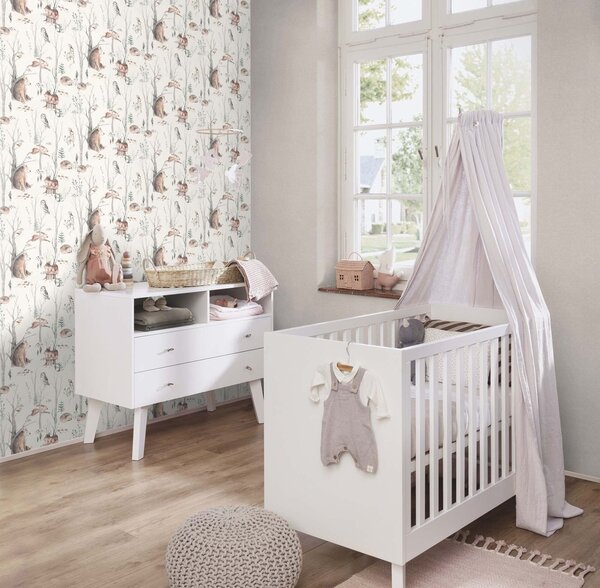 RASCH | Vliesová tapeta na zeď Kids World 2 252859 | 0,53 x 10,05 m | šedá