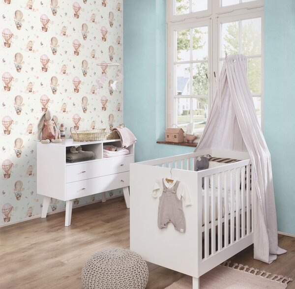 RASCH | Vliesová tapeta na zeď Kids World 2 300529 | 0,53 x 10,05 m | bílá