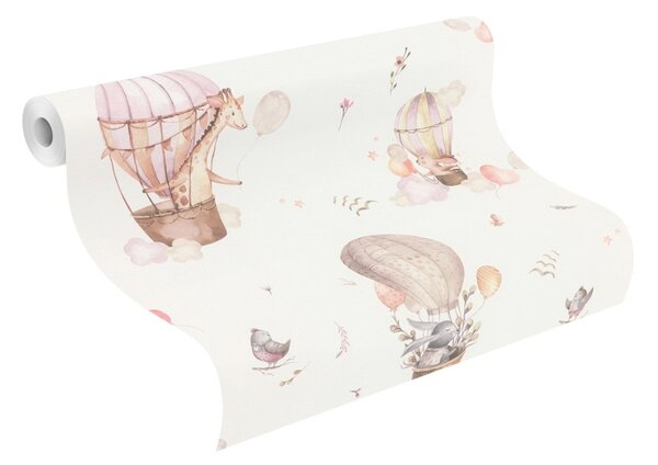 RASCH | Vliesová tapeta na zeď Kids World 2 300529 | 0,53 x 10,05 m | bílá