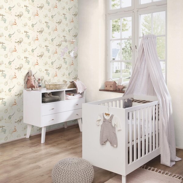 RASCH | Vliesová tapeta na zeď Kids World 2 252804 | 0,53 x 10,05 m | šedá