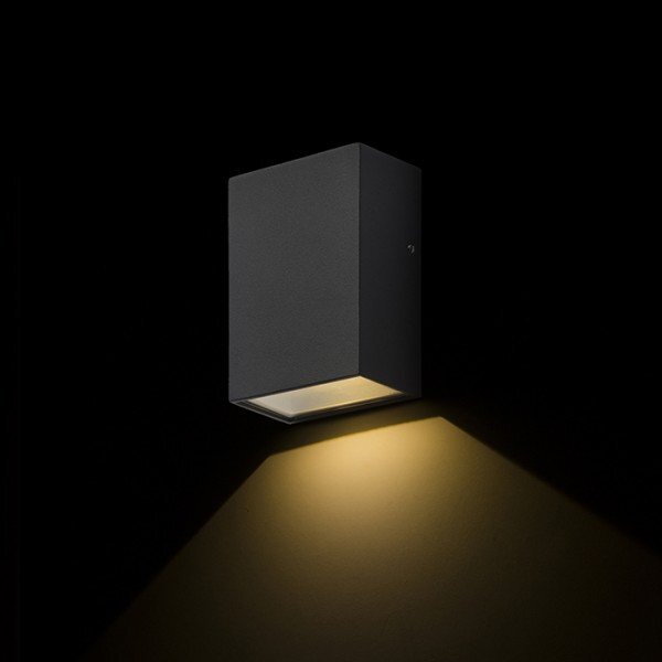 RED R12553 PEKKO nástěnná černá 230V LED 3W 67° IP54 3000K - RED - DESIGN RENDL