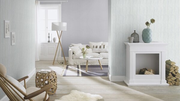 RASCH | Vliesová tapeta na zeď Kids World 2 252842 | 0,53 x 10,05 m | šedá, modrá