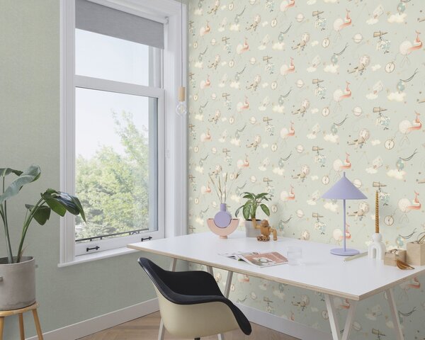 RASCH | Vliesová tapeta na zeď Kids World 2 252835 | 0,53 x 10,05 m | šedá