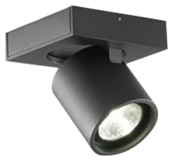 Stropní Lampa LIGHT-POINT, stmívatelné, Černá, Obývací pokoj, Hliník
