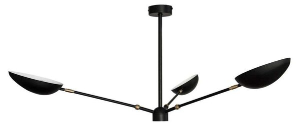Stropní Lampa Watt & Veke, stmívatelné, Černá, Obývací pokoj, Kov, Moderní