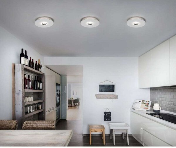 Stropní Lampa Lodes, stmívatelné, Bílá, Obývací pokoj, Kov
