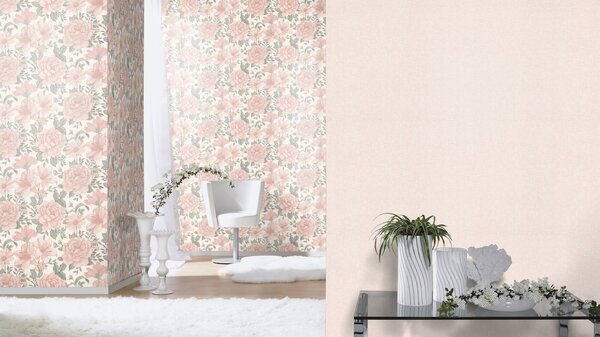 RASCH | Vliesová tapeta na zeď Kids World 2 252811 | 0,53 x 10,05 m | šedá, růžová