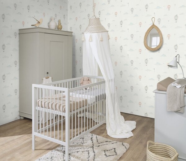 RASCH | Vliesová tapeta na zeď Kids World 2 302622 | 0,53 x 10,05 m | bílá