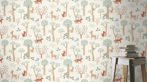 RASCH | Vliesová tapeta na zeď Kids World 2 302813 | 0,53 x 10,05 m | bílá
