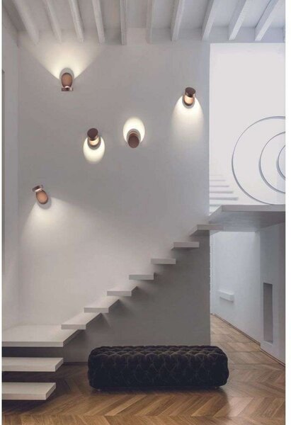 Nástěnná Svítidla Lodes, stmívatelné, Bronzová / starobylá mosaz, Obývací pokoj, Kov