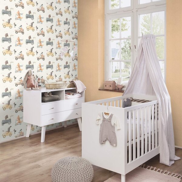 RASCH | Vliesová tapeta na zeď Kids World 2 252866 | 0,53 x 10,05 m | hnědá