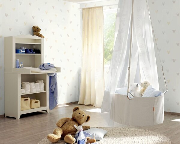 RASCH | Vliesová tapeta na zeď Kids World 2 301724 | 0,53 x 10,05 m | bílá