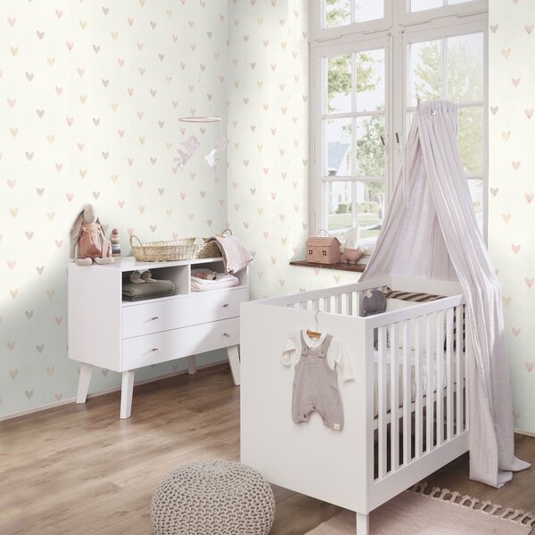 RASCH | Vliesová tapeta na zeď Kids World 2 301717 | 0,53 x 10,05 m | bílá