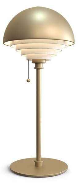 Stolní lampa Herstal, Zlatá / mosazná, Obývací pokoj, Kov