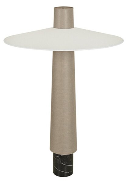 Stojací Lampa Forestier, Thésée, Bílá, Obývací pokoj, Tkanina / Textil, Boho