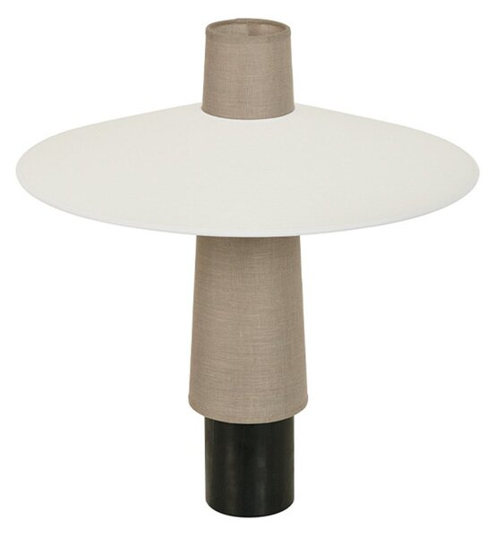 Stolní lampa Forestier, Thésée, Bílá, Obývací pokoj, Tkanina / Textil, Boho