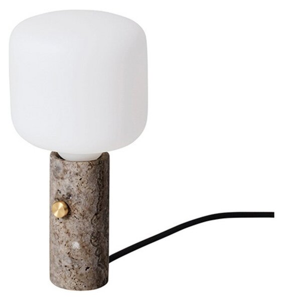Stolní lampa Made By Hand, Béžová, Obývací pokoj, Mramor