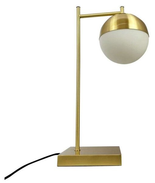 Stolní lampa Dyberg Larsen, Caen, Zlatá / mosazná, Obývací pokoj, Kov, Skandinávský