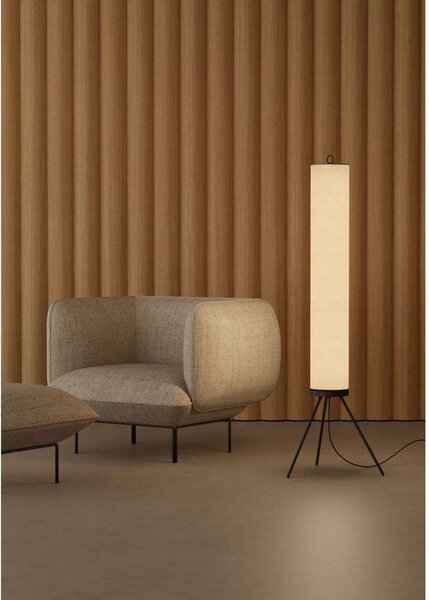 Stojací Lampa Aromas del Campo, Nooi, stmívatelné, Béžová, Obývací pokoj, Tkanina / Textil, Skandinávský