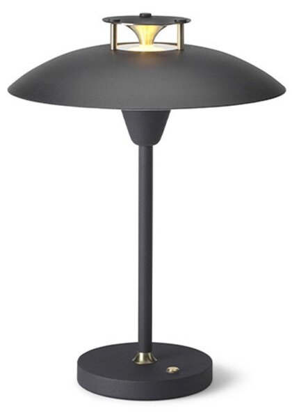 Stolní lampa Halo Design, stmívatelné, Černá, Obývací pokoj, Kov