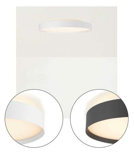 Stropní Lampa Halo Design, stmívatelné, Bílá, Ložnice, Plast