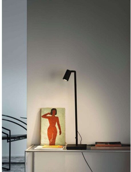 Stolní lampa Nemo Lighting, stmívatelné, Černá, Pracovna, Hliník