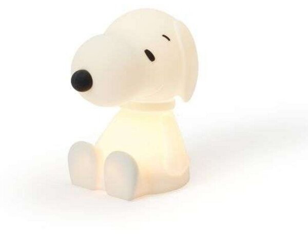 Stolní lampa Mr Maria, Snoopy, stmívatelné, Bílá, Dětský pokoj, Plast, Young lifestyle