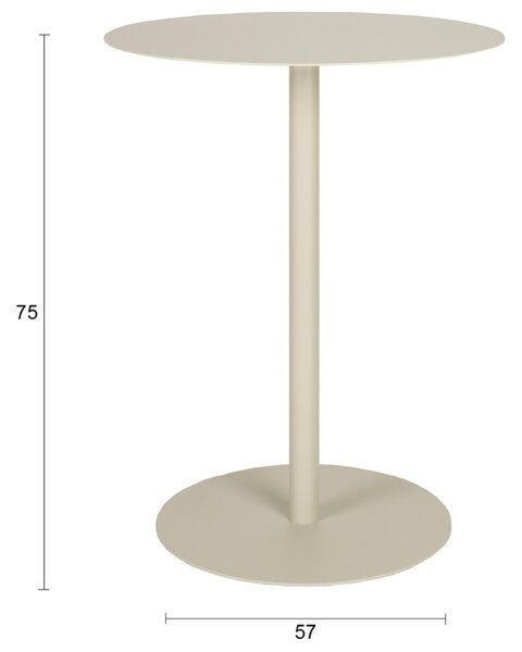 Zuiver Kovový zahradní bistro stolek SNOW 57 cm