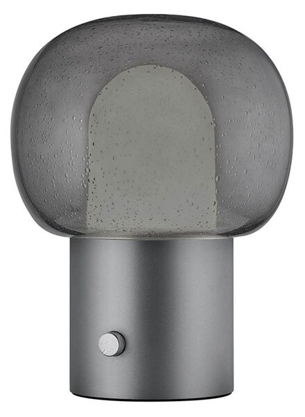 Stolní lampa Blomus, Šedá, Obývací pokoj, Hliník
