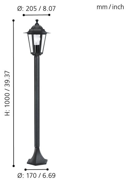EG 22144 Svítidlo venkovní stojací 22144 - EGLO