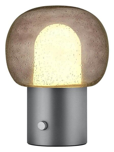 Stolní lampa Blomus, Šedá, Obývací pokoj, Hliník