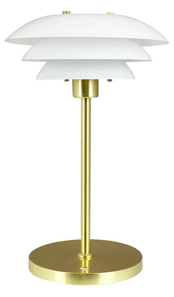 Stolní lampa Dyberg Larsen, DL20, stmívatelné, Zlatá / mosazná, Ložnice, Kov, Design