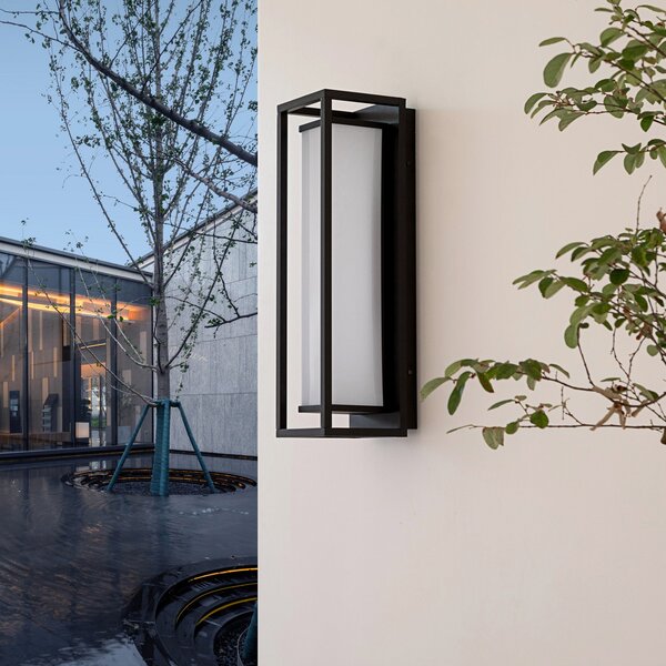 Venkovní svítidla Lucande, Banetti, Černá, Balkon, Plast, Moderní