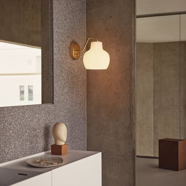 Nástěnná Svítidla Louis Poulsen, VL Ring Crown, Zlatá / mosazná, Obývací pokoj, Sklo, Design