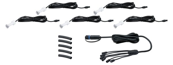 P 93694 Plug&Shine sada vestavné svítidlo MicroPen II IP67 3000K 5x0,22W - PAULMANN