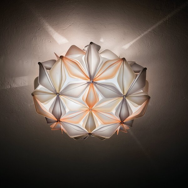 Stropní Lampa Slamp, La Vie M, stmívatelné, Béžová, Obývací pokoj, Plast, Design