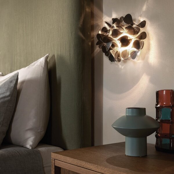 Nástěnná Svítidla Slamp, Clizia Mama Non Mama, stmívatelné, Černá, Obývací pokoj, Plast, Design