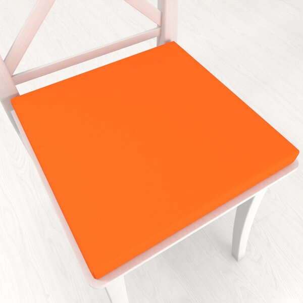 Biante Čtvercový podsedák Rongo RG-035 Oranžový - 38x38x3 cm