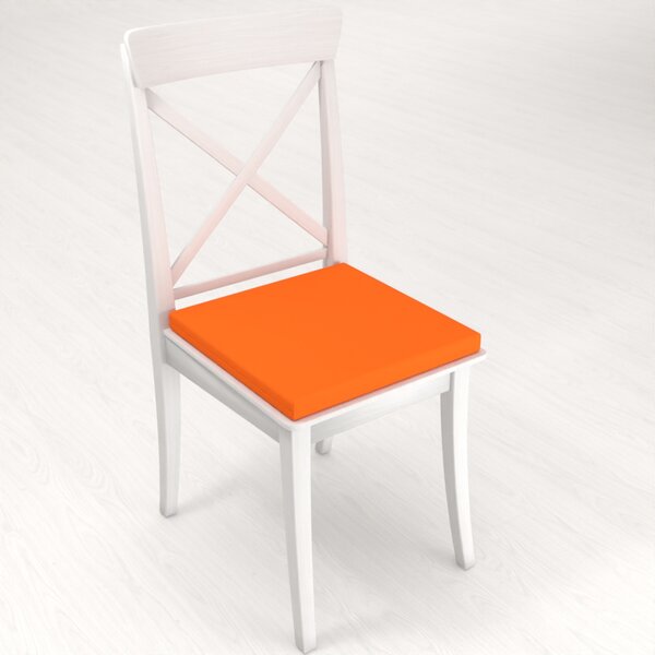 Biante Čtvercový podsedák Rongo RG-035 Oranžový - 38x38x3 cm