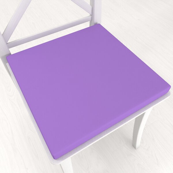Biante Čtvercový podsedák Rongo RG-038 Světle fialový - 38x38x3 cm