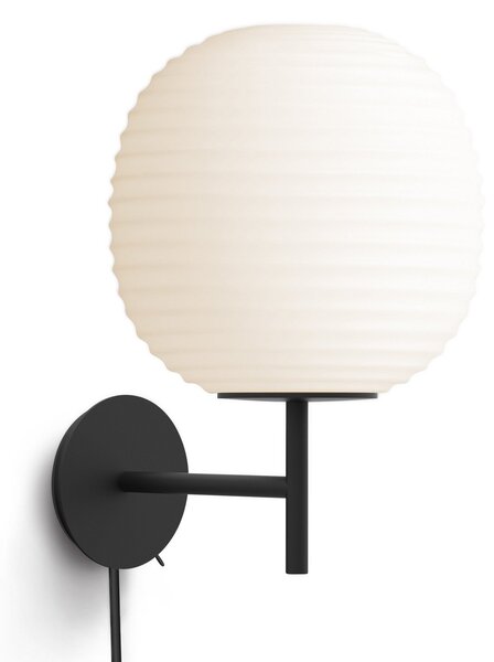 Nástěnná Svítidla New Works, Lantern Small, stmívatelné, Černá, Obývací pokoj, Kov, Design
