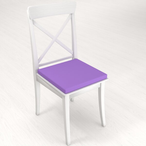 Biante Čtvercový podsedák Rongo RG-038 Světle fialový - 38x38x3 cm