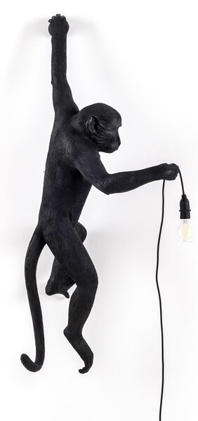 Venkovní svítidla SELETTI, Monkey Lamp, Černá, Plast, Design