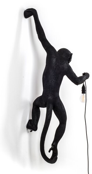 Venkovní svítidla SELETTI, Monkey Lamp, Černá, Plast, Design
