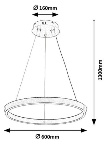 Závěsné svítidlo LED 3000–6500K kávová IP20 Rabalux NEVIRA 72402