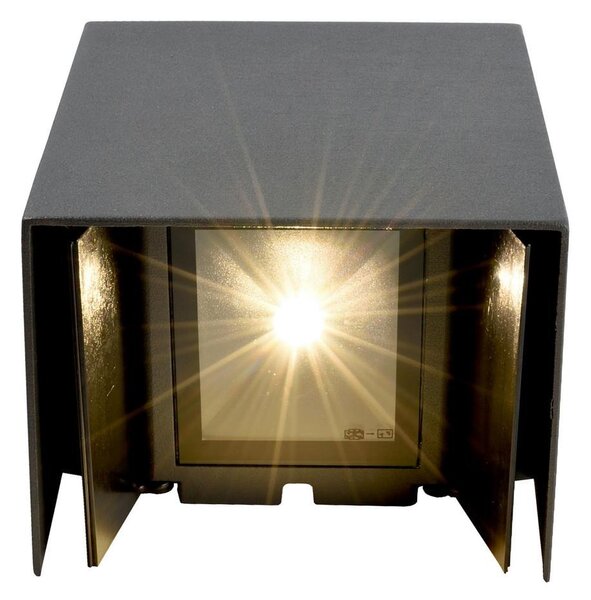 IMPR 731100 KapegoLED nástěnné přisazené svítidlo Arcturus II 230V 6W 3000 K 200 lm 140 mm tmavěšedá - DEKOLIGHT