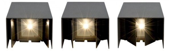 IMPR 731100 KapegoLED nástěnné přisazené svítidlo Arcturus II 230V 6W 3000 K 200 lm 140 mm tmavěšedá - DEKOLIGHT