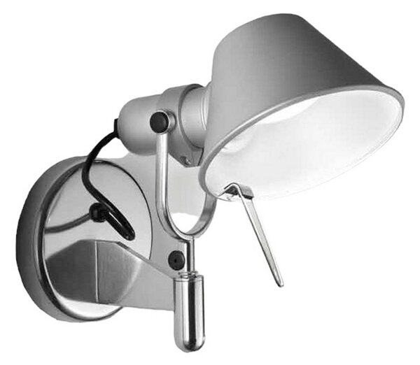 Nástěnná Svítidla Artemide, Tolomeo Faretto, Metalická, Obývací pokoj, Kov, Design